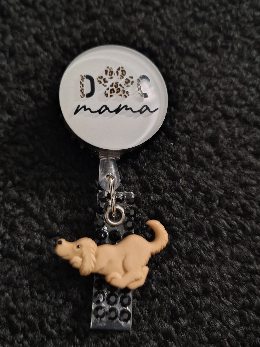 Dog Mom Badge Reel Teacher Nurse ID Badge Holder Cute Retractable Badge Holder